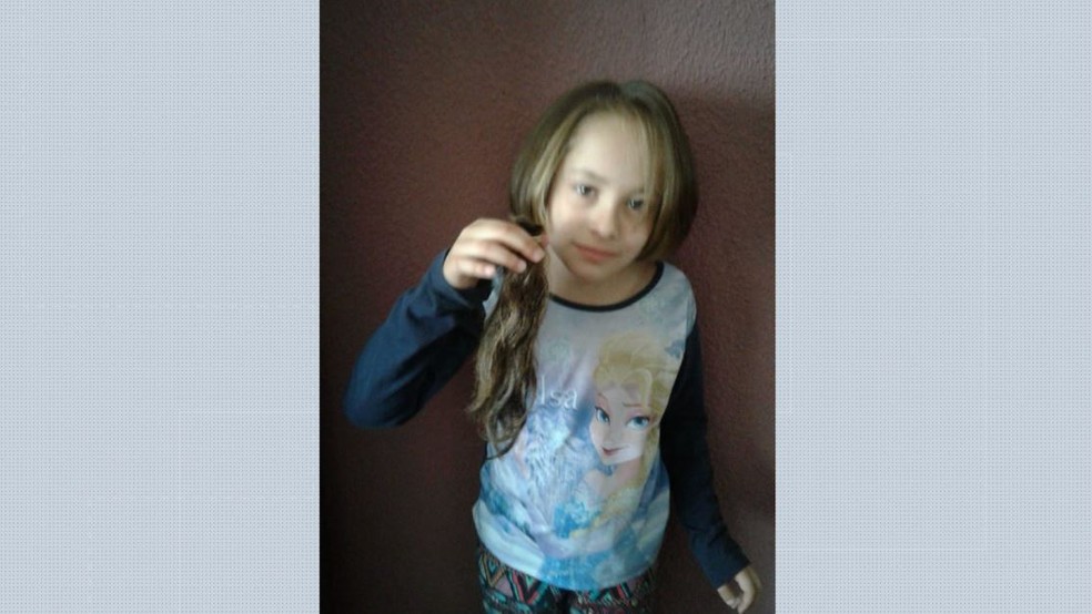 Aos 7 anos, Maria Eduarda cortou seu cabelo para doar